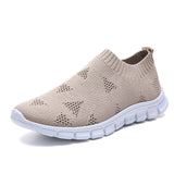 Women Spring Summer Sneaker Knitted Mesh Vulcanized Shoes