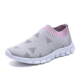 Rimocy plus size breathable air mesh sneakers women 2019