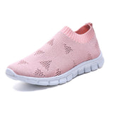 Rimocy plus size breathable air mesh sneakers women 2019