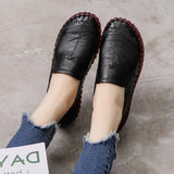 Spring Ladies Genuine Leather Handmade Shoes